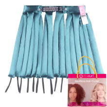 Octocurl Satin Heatless Overnight Hair Curlers - Curlers for Medium Hair, Curls Headband (Jade)