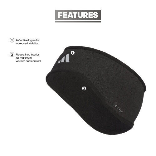 Adidas adidas Alphaskin Headband Black/Silver Reflective F23 one_Size 1