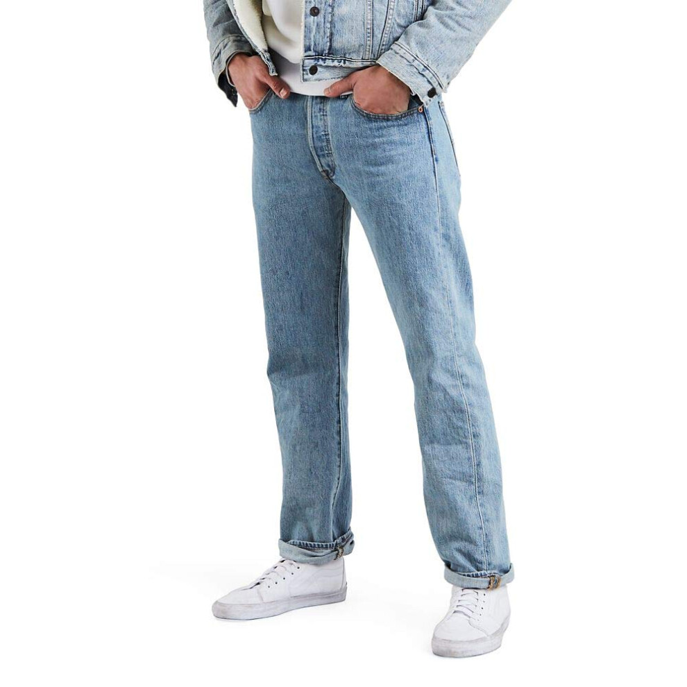Levi's Men's 501 Original Fit Jeans (Also Available in Big & Tall)  Light Stonewash  34W x 34L