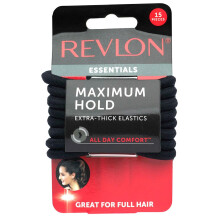 REVLON Extra hrub   cierne gumicky do vlasov, 15 kusov