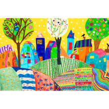 Lavievert 500 Piece Jigsaw Puzzle Game fr vuxna och barn - Kid's Drawing Fun