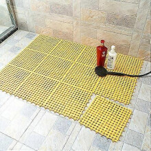Rubber Flooring Geen 10PCS Interlocking Soft PVC Non-Slip Tile Splicing Waterproof Mat