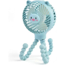 Flexible Stroller Fan Tripod Clip on Pram Fan with 3 Speeds Handheld Personal Fan