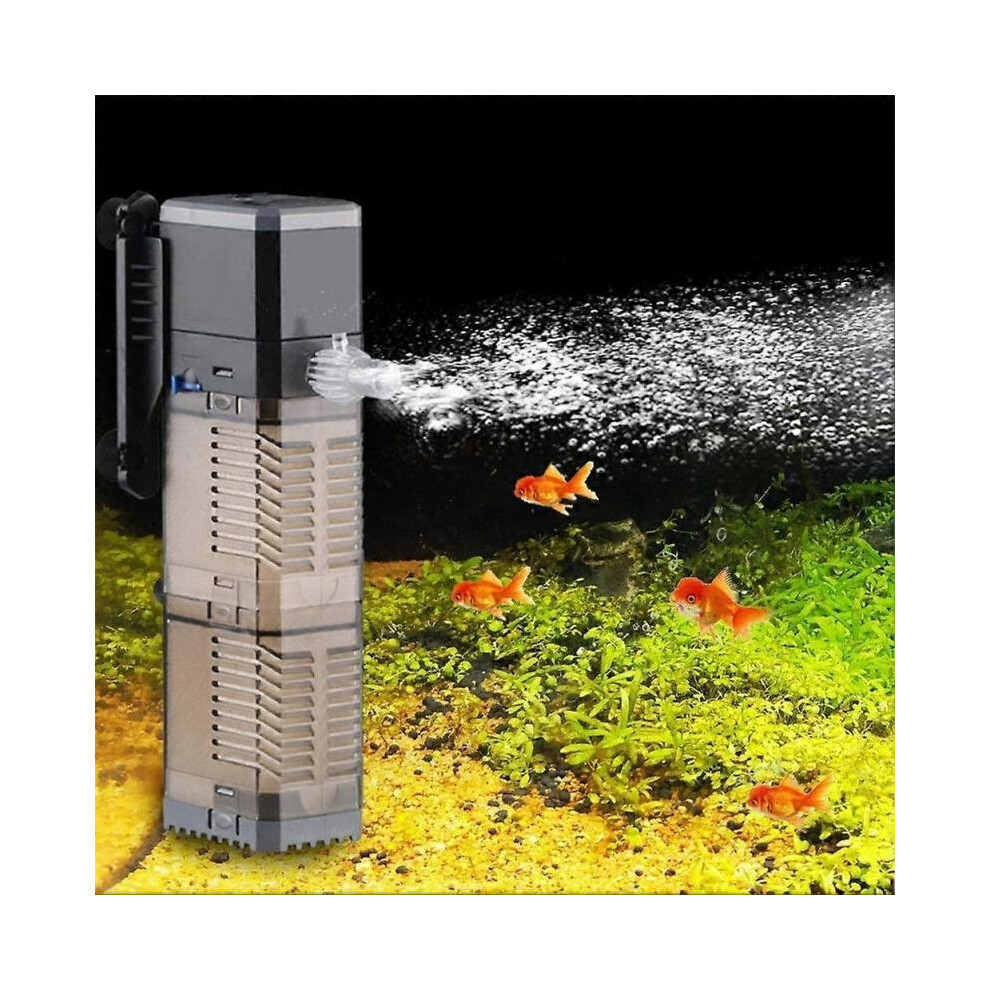 Filtre pour aquarium 3 en 1 Pompe submersible pour aquarium Pompe à eau 7W (CHJ-1502/25W)