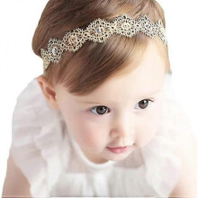 Super elastic headband, cotton lace hair band for young children, baby soft headband hair accessories set