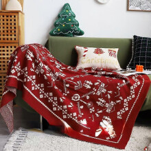 Luxury Christmas Fleece Blanket, Holiday Theme Home Dcor Fuzzy Warm and Cozy,130*170CM