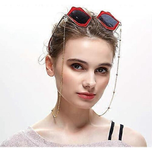 Women's glasses chain, high-quality bead glasses necklace, glasses string frame, 2pc 1