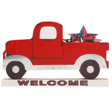 Diy Wooden Christmas Car Ornament Ornament Magnetic Christmas Car Holiday Decoration