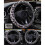 Leopard Fluffy Plush Steering Wheel Cover Soft Plush Warm Winter Universal 38cm 2
