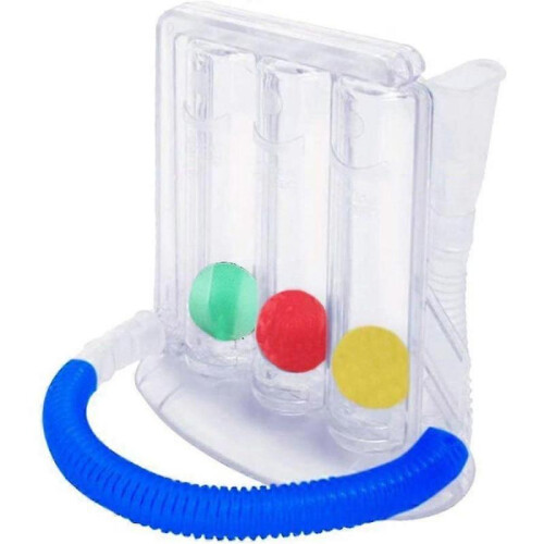 Breath Trainer for Breathing Exercises - Lung Trainer 3 Chamber Breathing Exercise Device