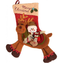 Christmas stockings reindeer snowman stockings Christmas holiday party Mantel decoration