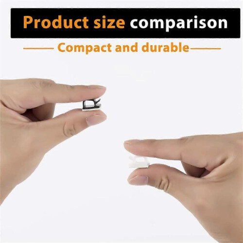 50pcs Cable Clips, Adhesive Cable Organizer Cord Holder, Durable Strong Cable Wire Management 2