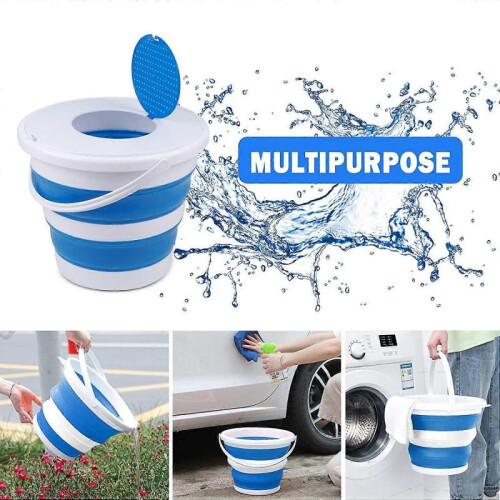 Foldable Bucket Portable,the New Multifunctional Collapsible Bucket Camping 2