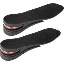 Height Increase Insoles,2Layers Shoe Lifts Heel Height Insoles PU Heel Lift Height Taller