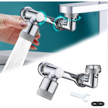 Rotatable Multifunctional Extension Faucet, 1080 Sink Faucet Attachment, Swivel Aerator