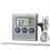 Digital Kitchen Grill Thermometer LCD, Meat Oven Timer with Stainless Steel Probe 5