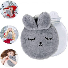 Hot Water Bottle with Cover,Rabbit Hot Water Bottles,Hot Water Bottle for Neck and Shoulder