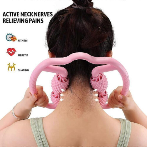 Massage Roller, Trigger Point Roller for Sore Muscles, Arm, Elbow, Thigh Roller Massager for Deep Tissue Relief ( Pink) 2
