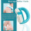 Cellulite Massage, Manual Roller Massage with Two Wheel Massage Handle for Arms/Shoulders (Blue) 5
