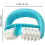Cellulite Massage, Manual Roller Massage with Two Wheel Massage Handle for Arms/Shoulders (Blue) 2