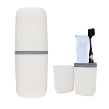 Toothbrush Travel Case, Travel Toothbrush Cup Holder Portable Toothbrush Travel Container Portable Toothpaste Storage Travel Toothbrush Holder,White