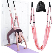 Yoga Fitness Stretching Band, Adjustable Leg Stretcher Back Bend Assist Trainer, Improve Leg Waist Back Flexibility Home Fitness Equipmentpink