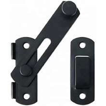 Door Latch High Quality Stainless Steel Door Latch Suitable for Sliding Door And Window Barn Latch Outdoor Household (black)