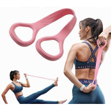 Figure 8 Bungee Cord Silicone Shoulder Bands, Female Resistance Bands, and Yoga Arms
