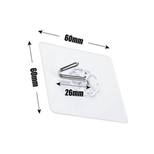 Removable Waterproof Reusable Stainless Steel Hooks 20pcs 1