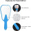 Handheld Mirror Small with Handle Blue, Hand Mirror Tooth-Shaped Kids Makeup Mirror 3
