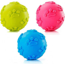 Dog Toy Ball, Dog Squeak Ball, Dog Chew Ball, Dog Ball Rubber for Medium and Small Dogs - 3 Pack