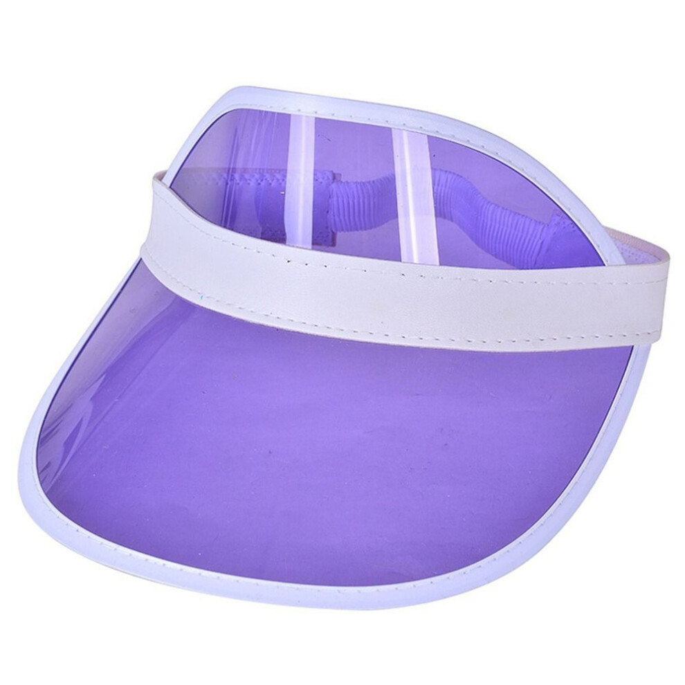 (3) Plastic Summer Baseball Hat Empty Top Bicycle Sun Hat New Visor Caps  Outdoor Sunshade