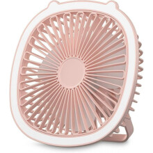 Desk Fan, Table Fan with Led Light, 3 Speeds Air Circulator Fan, Desktop Fan USB Powered