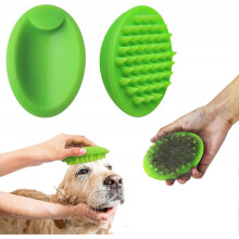 Pet Soft Silicone Brush for Bathing/Massage/Grooming Cats and Dogs to gently remove loose fur/clean skin