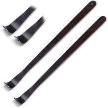 2 Pieces Wood Back Scratcher Wooden Body Relaxation Massager Long Back Scratcher for Itching Relief Body Relaxation