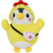Penguin Stuffed Animal in Chick Costume