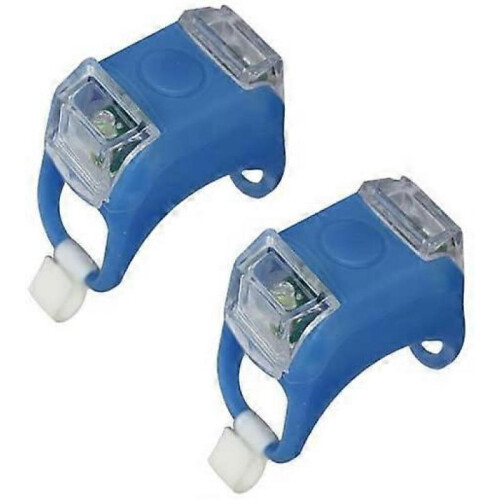 Bicycle Light Front and Rear Silicone Waterproof Headlight Tail Light Safety, 2 Pack