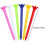 100 Pack Assorted Colors Professional Durable 70mm Plastic Golf Tee Bulk (Color Random) 2