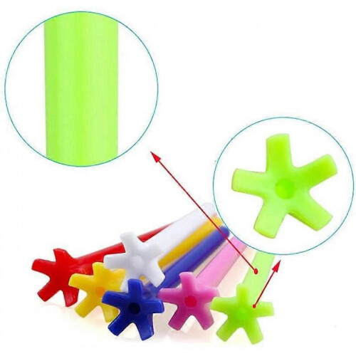 100 Pack Assorted Colors Professional Durable 70mm Plastic Golf Tee Bulk (Color Random) 2
