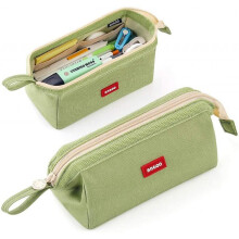Pencil Case Large Capacity Pencil Pouch Pen Bag for School Teen Girl Boy Men Women (green