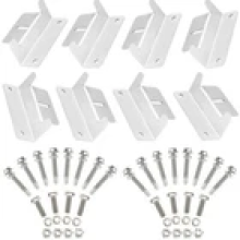 8x Solar Panel Z Bracket Mounting with Stainless Fixings Caravan Roof Motorhome