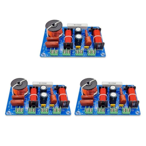 3-Pack High,Medium and Low Speaker Retrofit Crossover 3-Way Audio Adjustable Frequency Divider HiFi