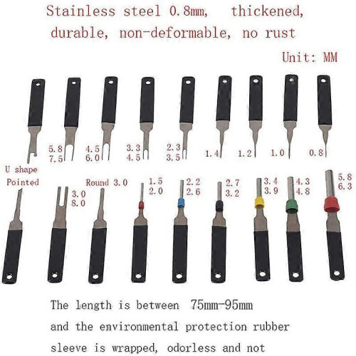 Auto Terminal Removal Tool, Car Electrical Wiring Pin Extractor Connector Puller Kit ,Depinning Too 2