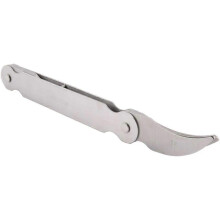6 Pcs Stainless Steel Radius Gauge with Feeler Gauge Set Arc Radius Fillet Gauge and 0.04-0.88mm Sp