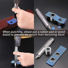 12mm Grommet Tool Kit, 100 Sets Grommets Eyelets Punch Kit, Repair Kit, for Fabric Curtains Leather