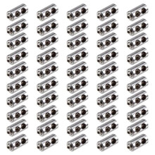 50PCS for 2-3mm Wire Rope Clip Clamp Cable Fastener Adjustable Screw Copper Metal Fixture Sling Fixing Accessories