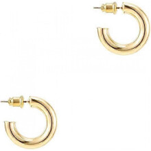 Gold Lightweight Chunky Open Hoop | Gold Hoop Earrings for Women