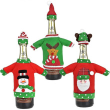 Christmas Wine Bottle Cover Cloth - Christmas Decoration Lovely Bottle Felt Clothing