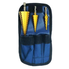 Pagoda Drill 4-12 4-20 4-32 Hexagonal Handle Straight Slot Three-Piece Set Hole Reamer Step Drill S