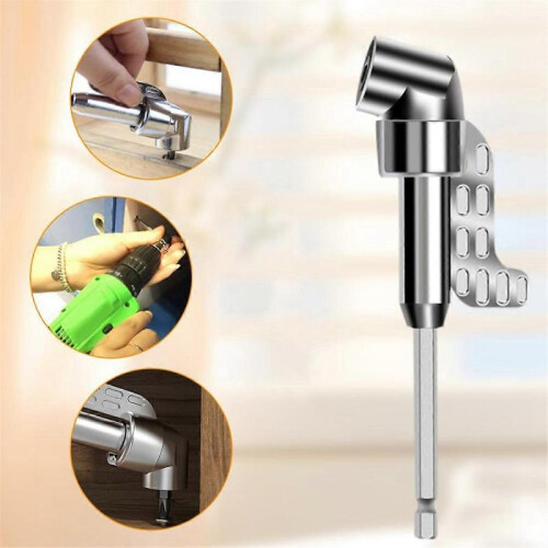 105 Degree Right Angle Drill Adapter and 12pcs Bend Screwdriver Bit 1/4In Hex Shank Driver Angle Dr 2